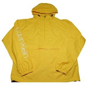 Calvin Klein Windbreaker Yellow Men’s Med Quarter Zip